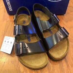 Birkenstock Milano SFB Women’s US6/EU37R Amalfi Testa Di Moro Leather P116